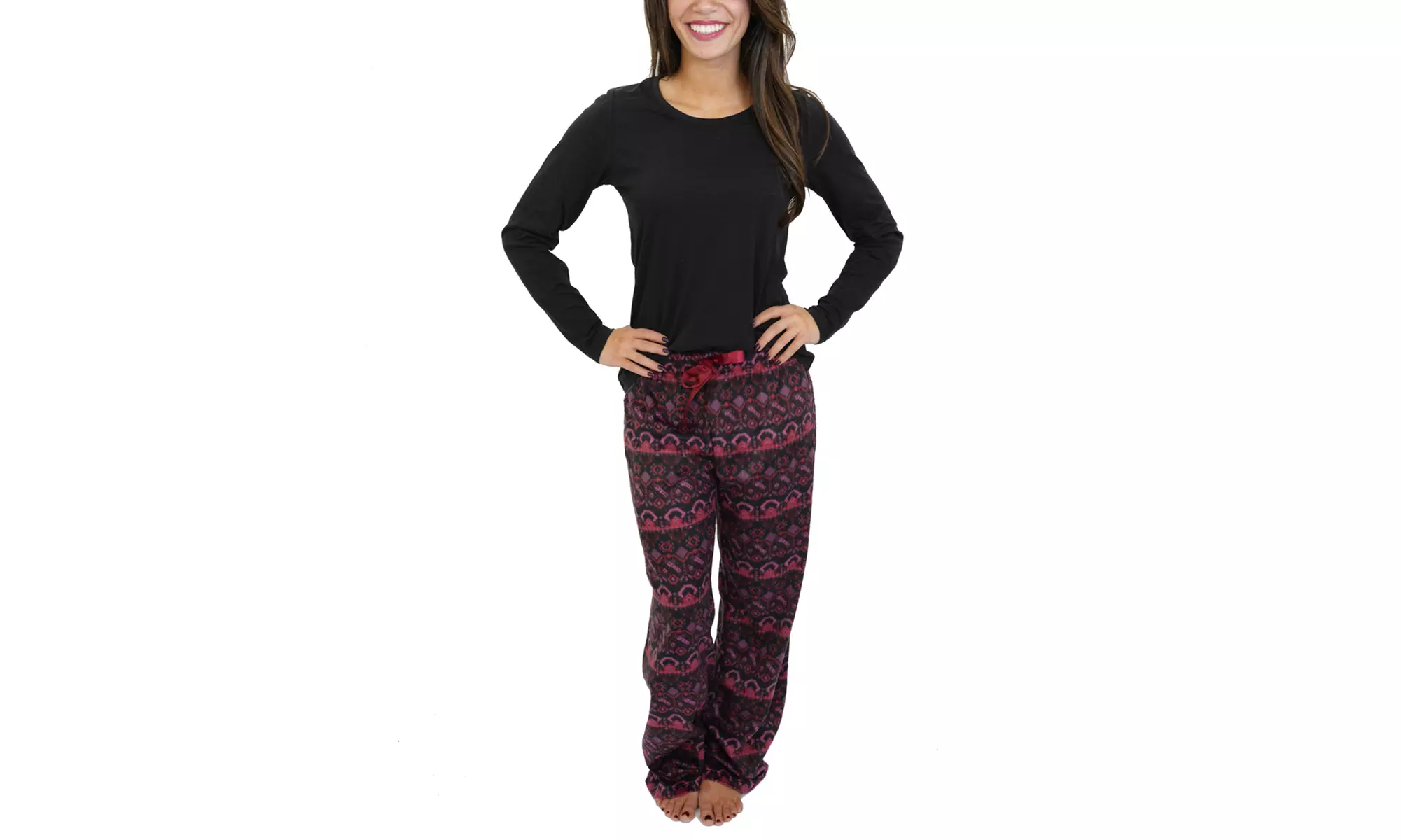 Cherokee Knit and Micro Fleece Sleep Set (2-Piece) (Size M) - Second Medium