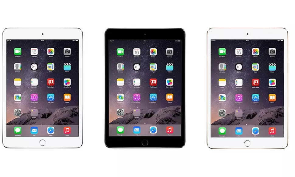 Apple iPad Mini 3 7.9" Tablet with WiFi and Optional 4G Carrier or Unlocked (Scratch & Dent) - Primary Image