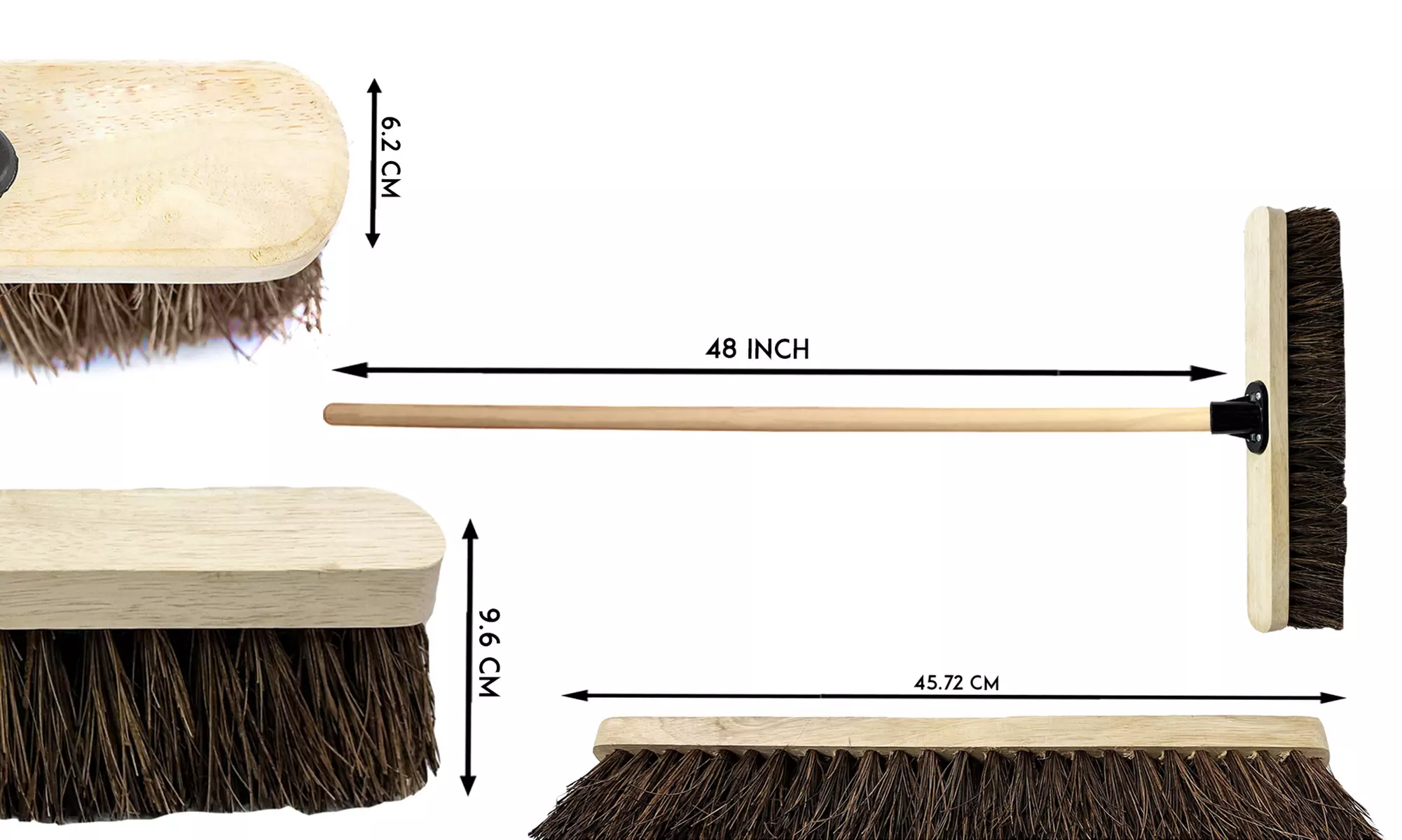 Indoor or Outdoor Broom, 10" or 18"