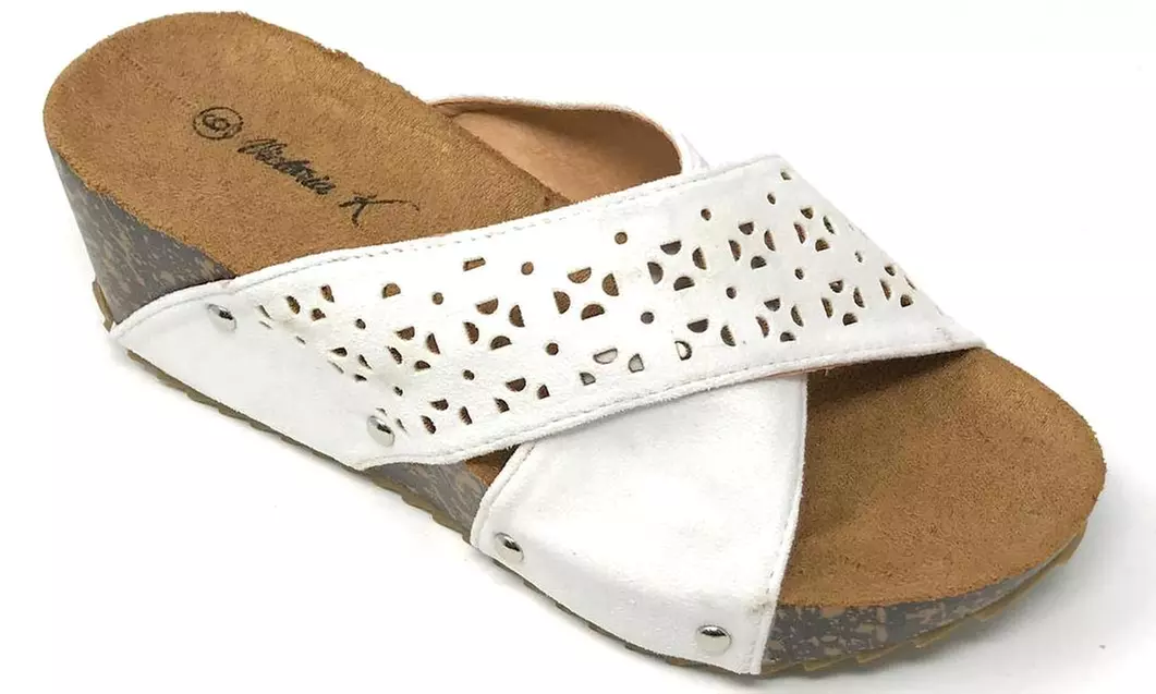 Victoria K. Women's Cork Sandals - Second Medium