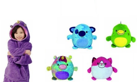 Coperta indossabile con cappuccio per bambini disponibile in 4 colori