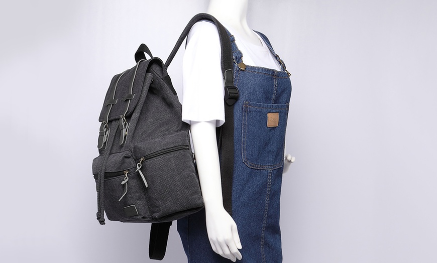 Image 18: Kono Large Multi-Pocket Backpack