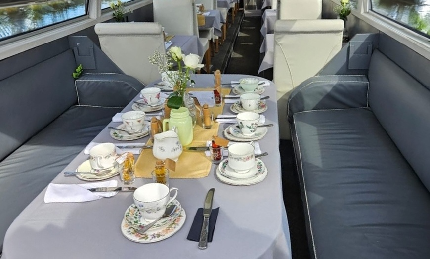 Image 7: Enjoy a Luxury Afternoon Tea Canal Cruise for 2 or 4 People