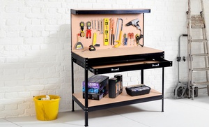 Neo Workbench with Heavy-Duty Steel Pegboard