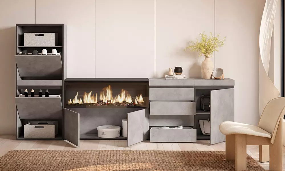 Scarpiera, Credenza, Camino elettrico