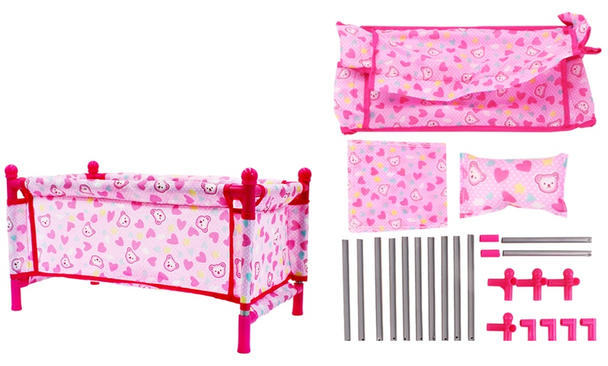 Image 2: Five-in-One Baby Doll Play Set