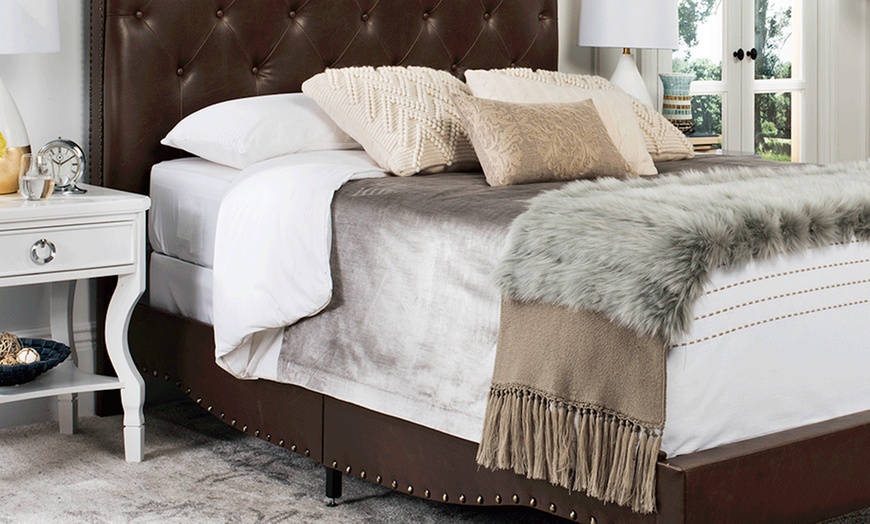 Safavieh Upholstered Beds | Groupon Goods