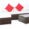 Image 8: Outsunny Rattan-Effect Sofa Set, with a Coffee Table