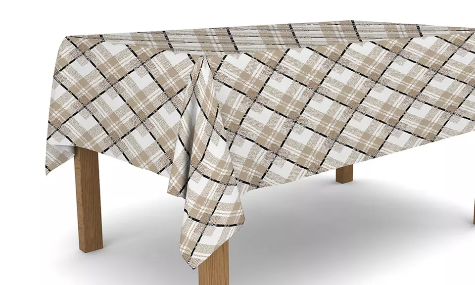 Tischdecke aus gewachstem PVC