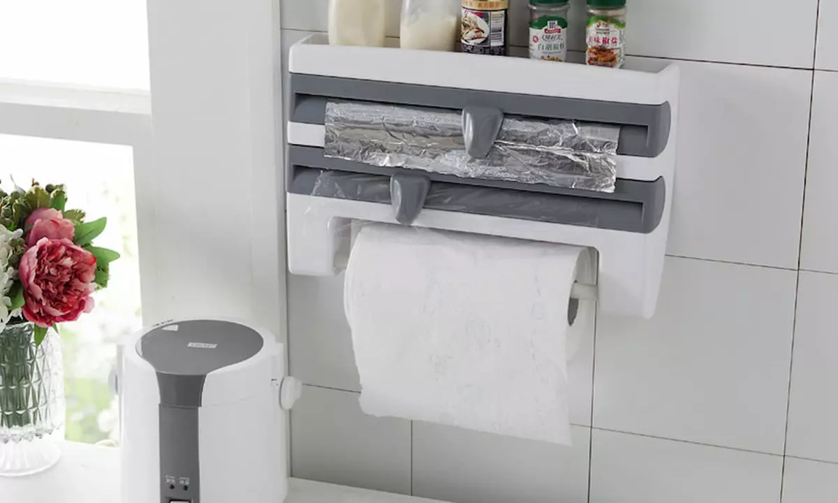 Dispensador de pared para papel de aluminio o film, de Herzberg