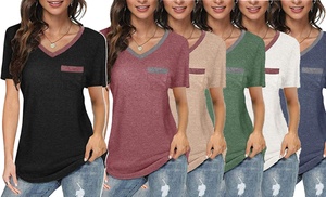 V-Neck Pocket T-Shirt