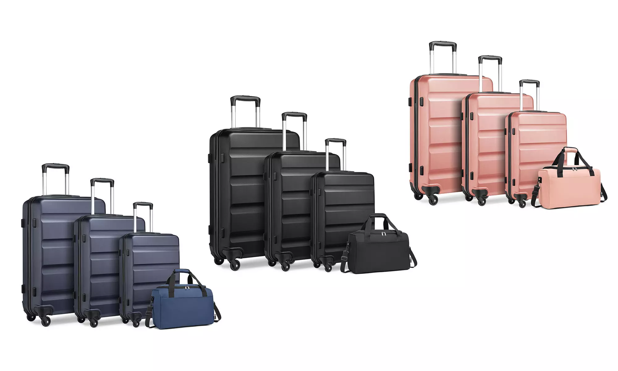 Ensemble de valise(s) à coque dure en ABS et sac de voyage au choix, livraison offerte - Primary Image