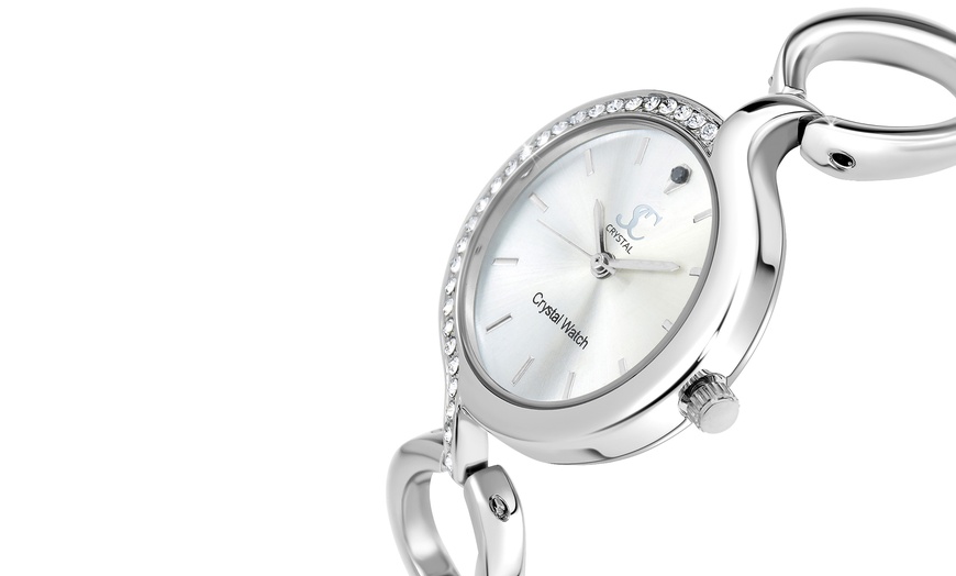 Image 9: Reloj analógico elegante con diamantes y cristales de SC Crystal