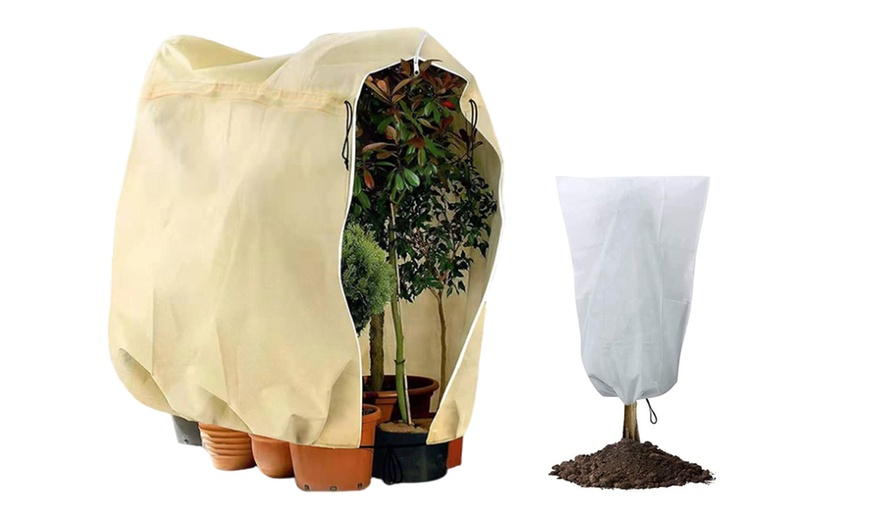 Image 1: One or Two Winter Plant Freeze Protection Covers