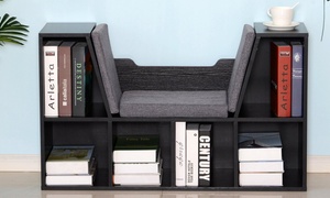 HomCom Bookcase Bench