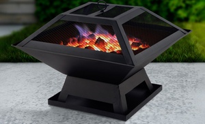 Outdoor Fire Pit BBQ Grill