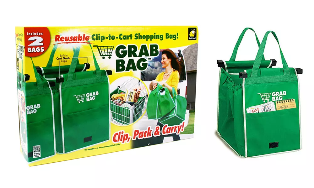 Grab Bag Reusable Grocery Bags (2-Pack) - Primary Image