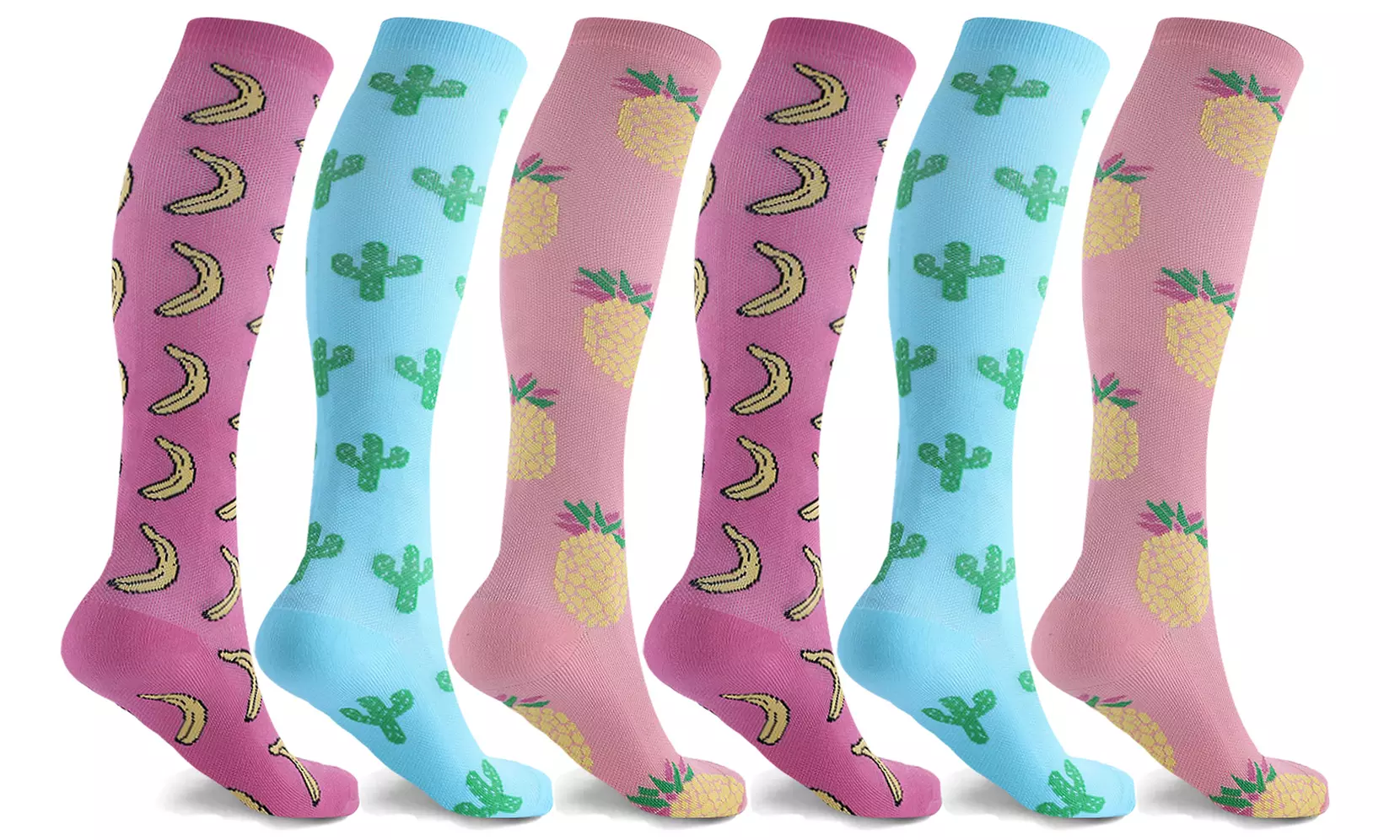 Performance and Recovery Women's Compression Socks (3 or 6-Pairs ) - Primary Image