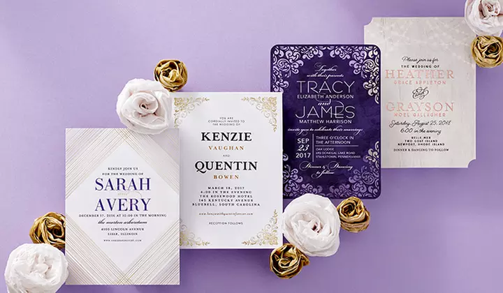 Custom Wedding Invitations and Wedding Stationery from Wedding Paper Divas (50% Off). - Primary Image