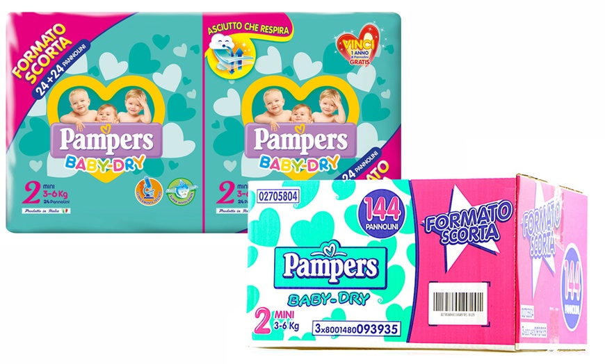 Image 2: Pannolini Pampers Baby Dry Duo