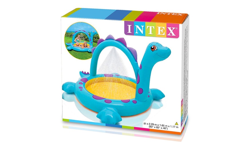 Image 3: Intex Dino Spray Paddling Pool