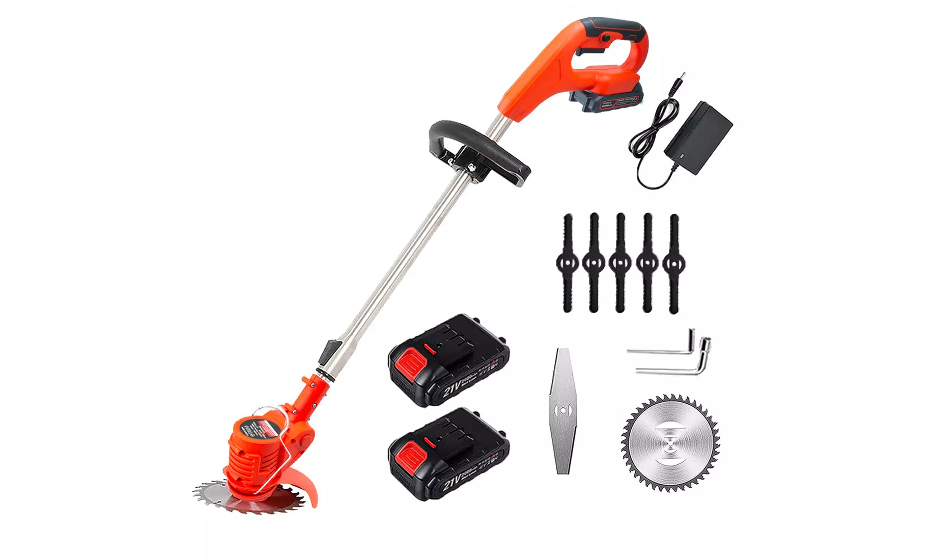 Akku-Teleskop-Rasentrimmer