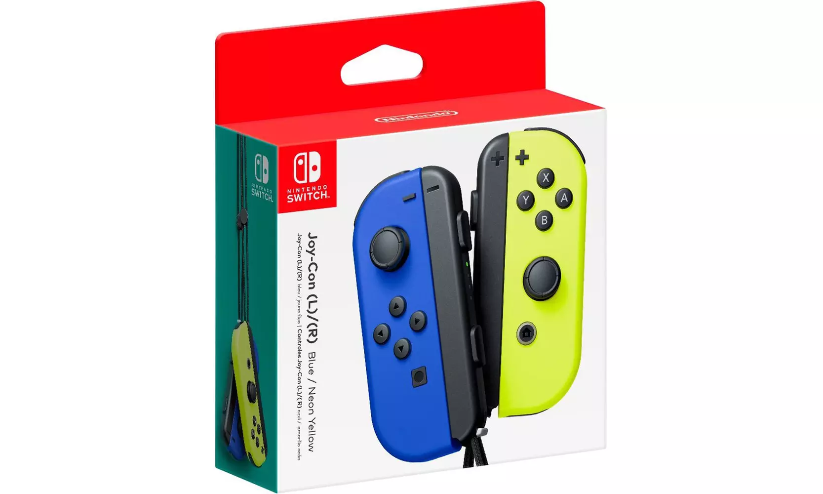 Nintendo Switch v1 neon red and blue joy cons used online