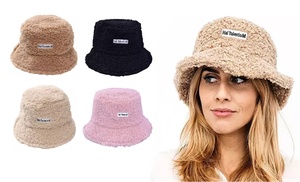 Women's Teddy Faux-Fur Bucket Hat 