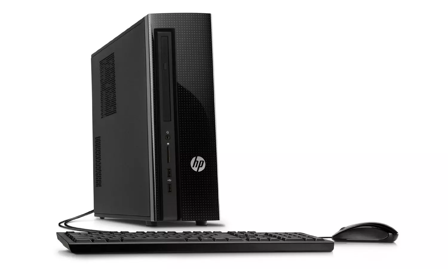 HP Slimline Desktop PC with 1.4GHz AMD Processor, 4GB RAM, and 500GB Hard Drive (Refurbished) - Primary Image