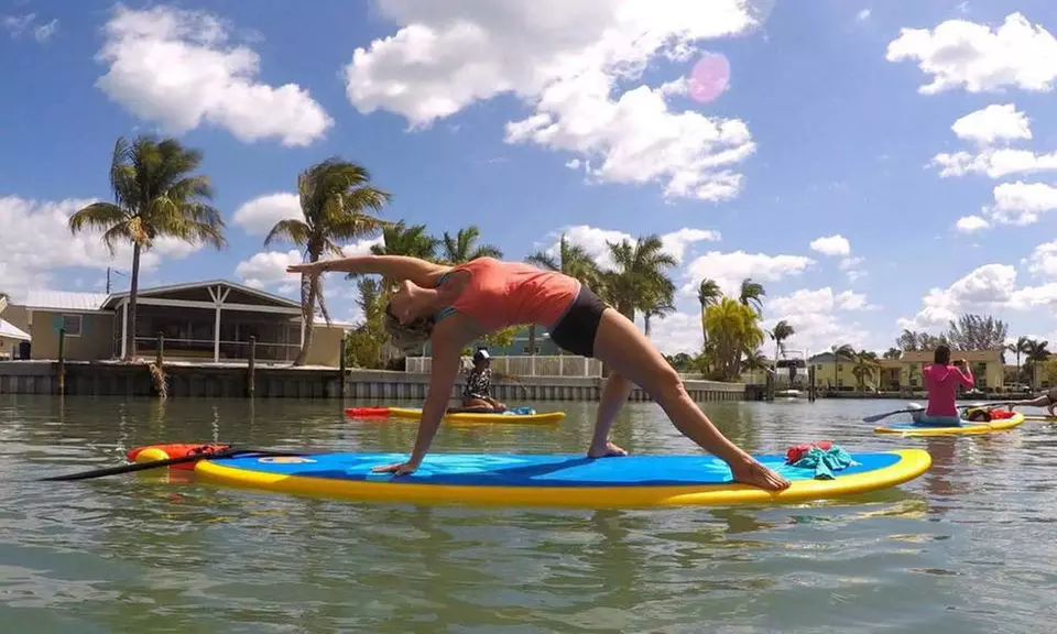 SUP Paddle Board Yoga Class or Excursion for Two or Four at Cypress SUP Yoga and Paddle Board (Up to 31% Off) - Second Medium