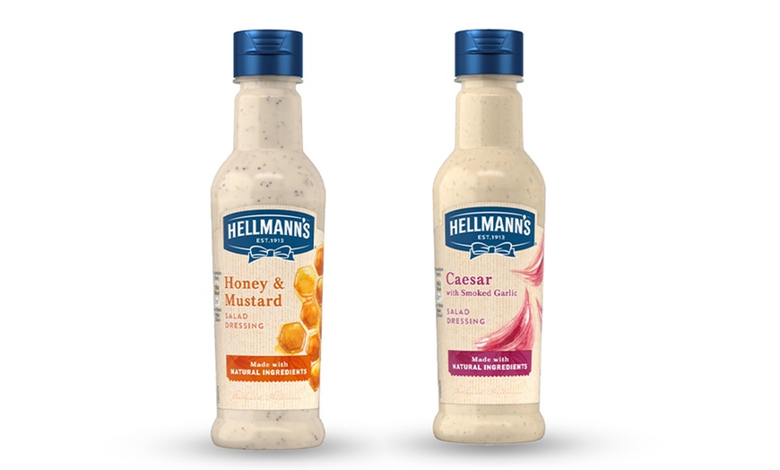 Image 1: Three Hellmann's Salad Dressings 210ml