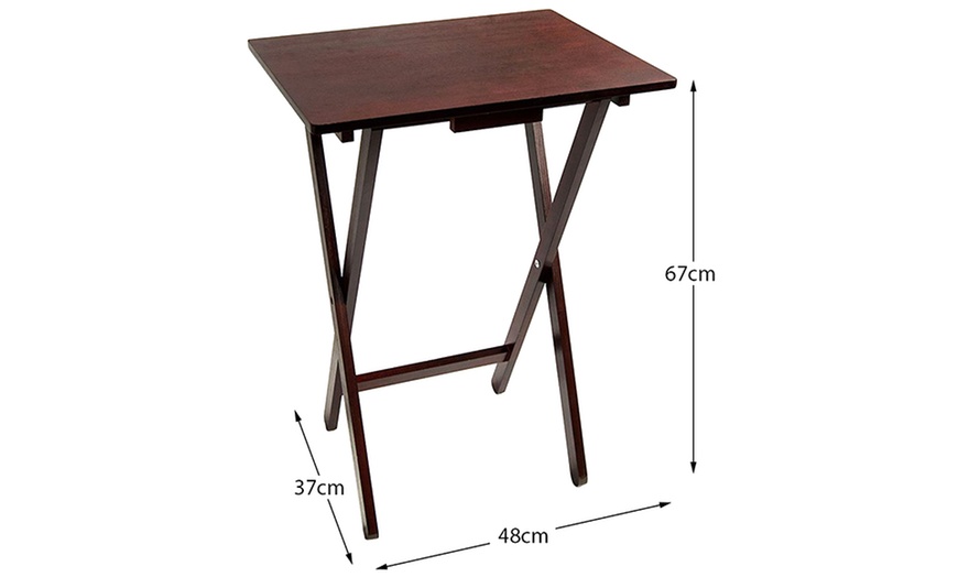 Image 16: Home Vida Folding Snack Table