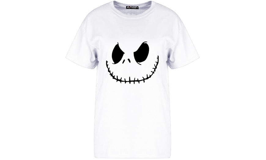 Image 11: Halloween Scary Face Oversized Tshirt 