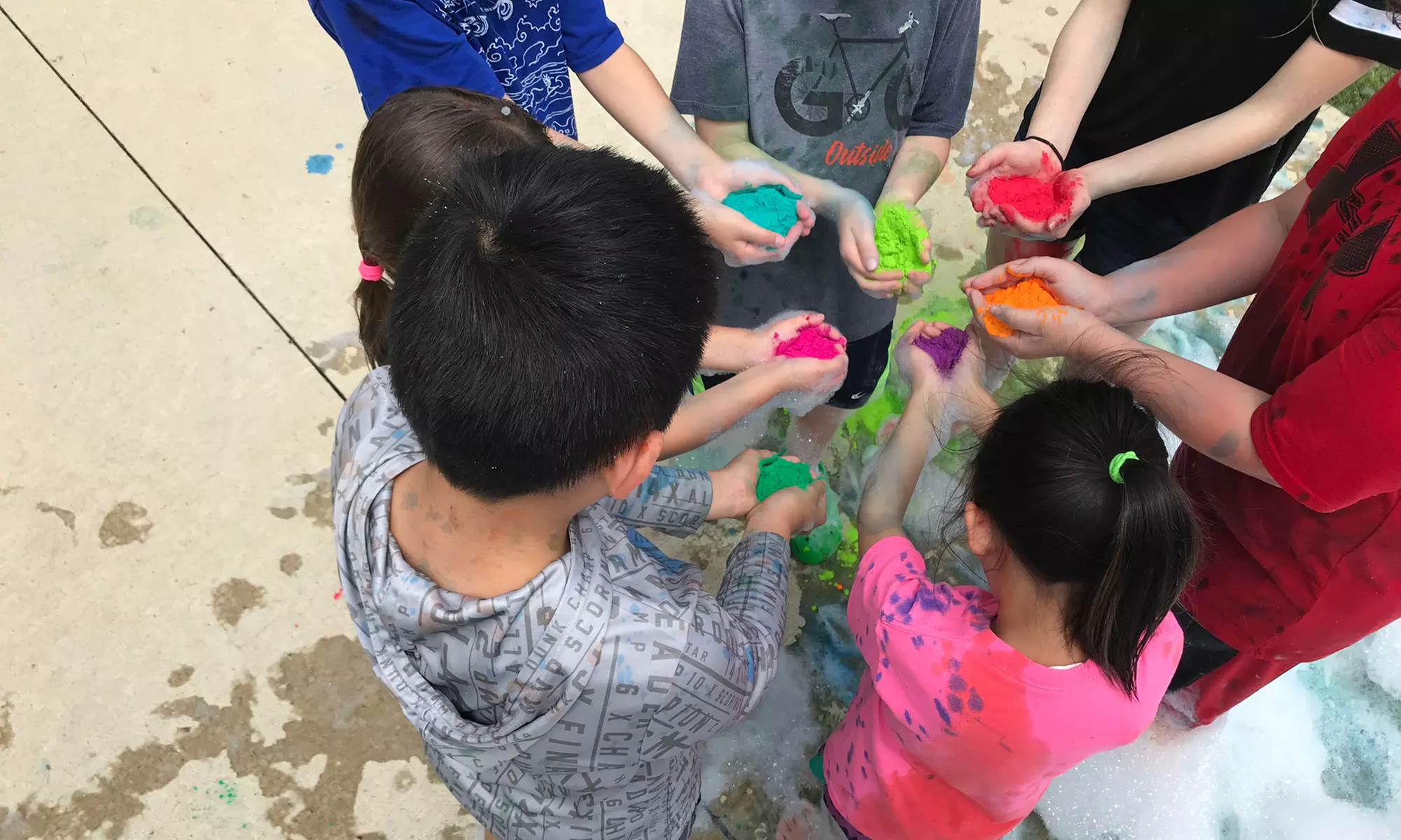 One-hour bubble birthday party with a party truck, unicorn color, cornstarch blasts, and lots of bubbles - Second Medium