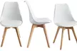 1, 2 ou 4 chaises "Elsa" avec pieds en bois de la marque Sampur, coloris au choix et livraison offerte - Image 3