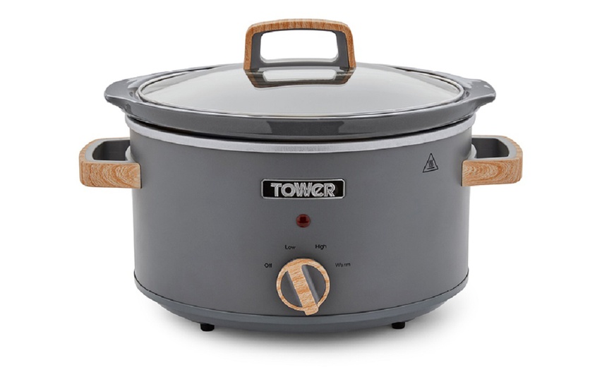 Image 1: Tower Scandi 3.5L Slow Cooker