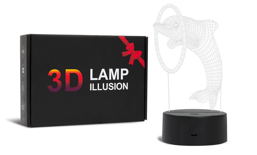 Image 7: 3D LED Hologram Lamp