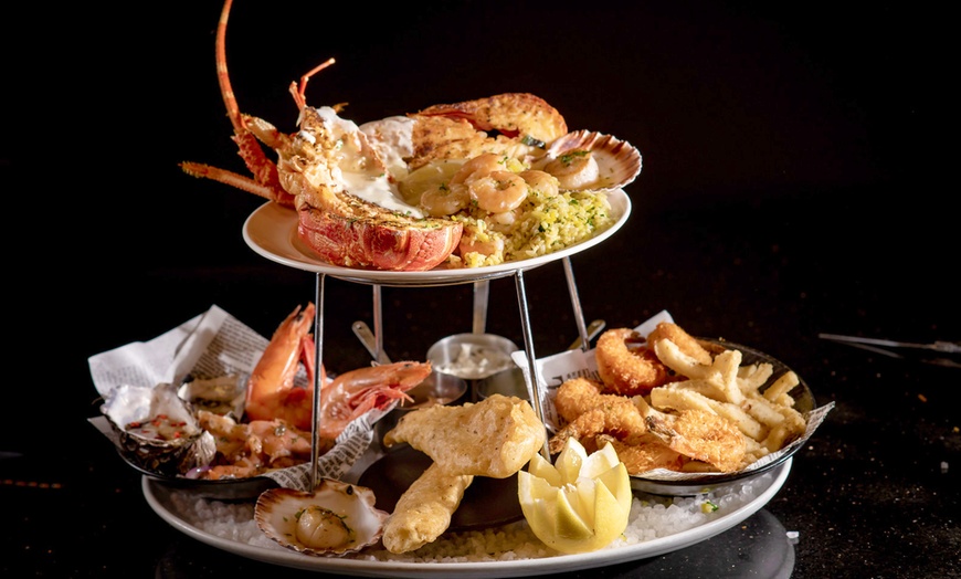 Image 2: Savor the Whole Lobster Mornay with Seafood Indulgence Platter 