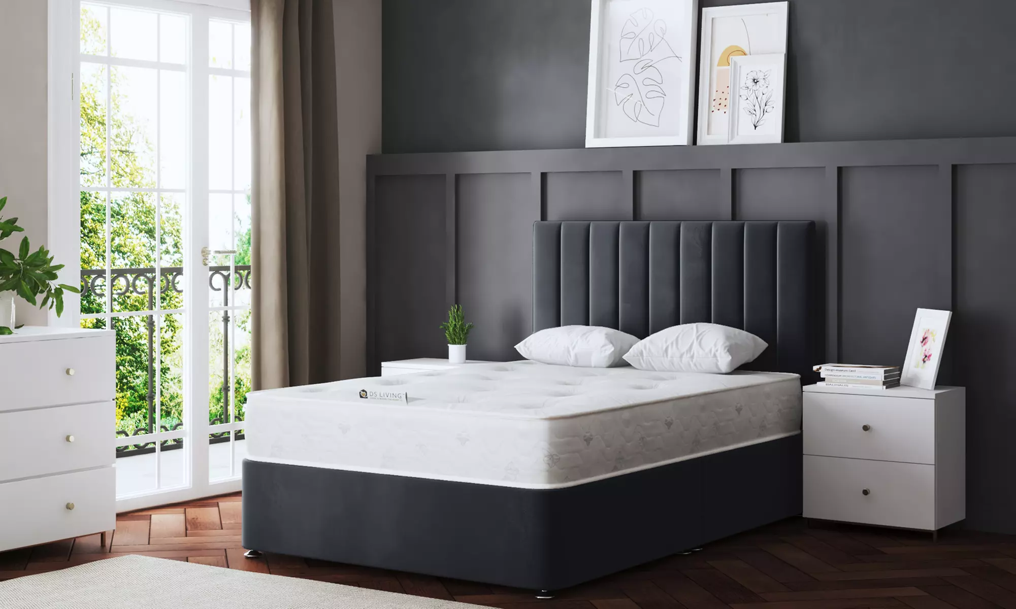 Amelia Panel Divan Bed