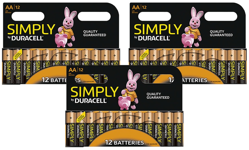 Image 5: Lot de 12, 24 ou 36 batteries AA- ou AAA- de Duracell