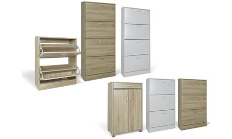 Scarpiere Joy con ante a ribalta, disponibili in 2 colori e vari modelli