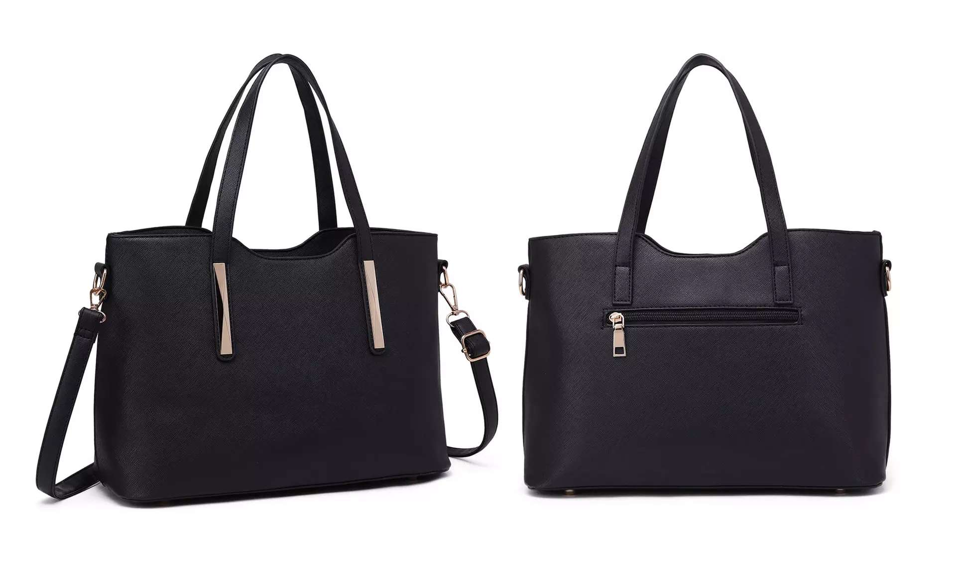 Miss Lulu PU Leather Shoulder Bag and Matching Purse Set