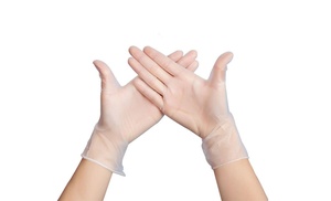 100-Pack PVC Disposable Gloves