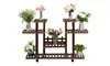 Artisasset 4-Layer 12-Seater Multifunctional Wheel Wooden Plant Stand