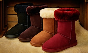 Sheepskin Collar Boots