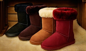 Sheepskin Collar Boots