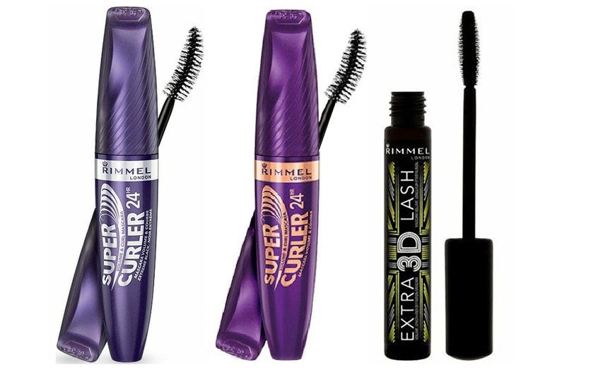 Image 1: Rimmel Black Mascara Three-Pack