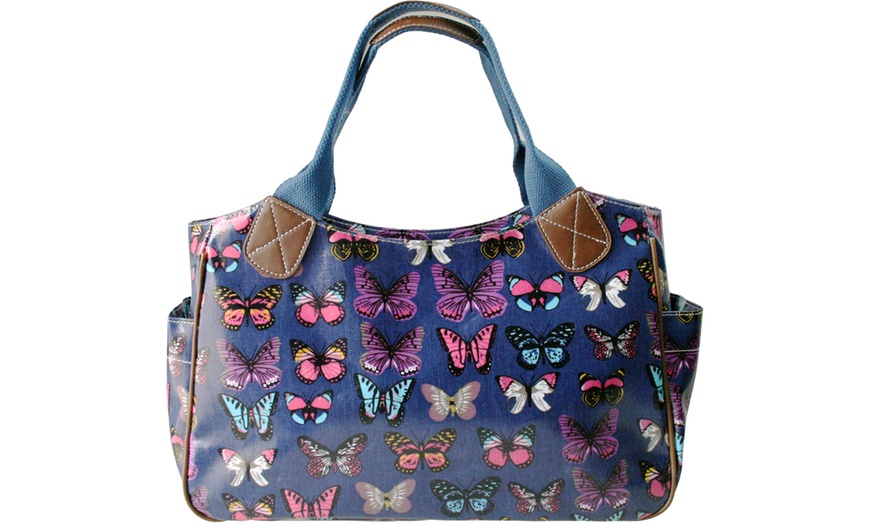 Image 15: Miss Lulu Canvas Shopping Tote