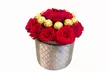 Up to 18 Roses with Up to 24 Ferrero Chocolates in Shaped Box from Fikra W Hadiya - Image 3