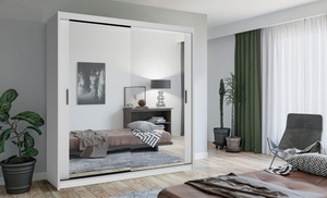 Chicago Double-Sliding Full-Mirrored Door Wardrobe